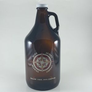 Beer Glass Growler Mug for Refills 64 oz Seven Arrows Brewery Augusta County VA